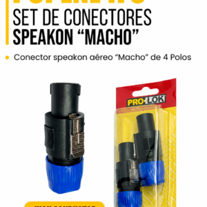 PCPLNL4FC SET DE CONECTORES SPEAKON MACHO - CONECTOR SPEAKON MACHO DE 4 POLOS