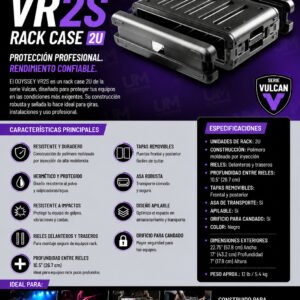 ODYSSEY VR2S Rack Case 2 U