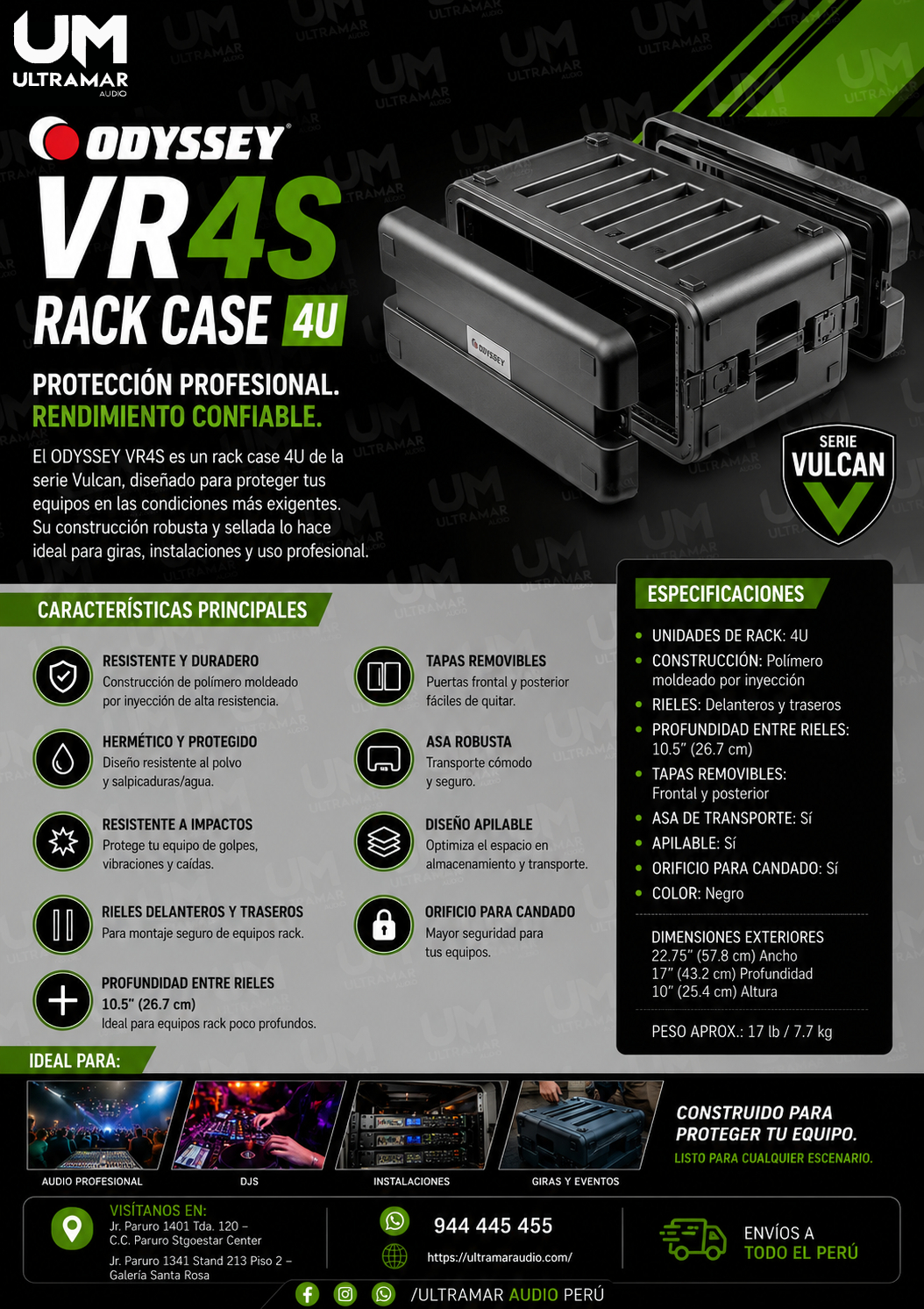 ODYSSEY VR4S Rack Case 4U