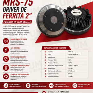 MRS-75 DRIVER DE FERRITA 2″