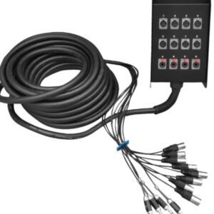 SOUNDKING AH202/20M MEDUSA 12 VIAS (8 JACK XLR + 4 JACK STEREO 6.35MM) 20M CON FUNDA