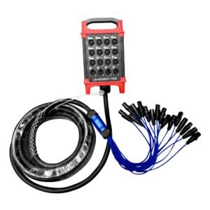 L&N ACOUSTICS LN-MD8801-10M MEDUSA 16 CANALES ENMALLADO COLOR AZUL (12 JACK XLR/4 PLUG XLR) 10M