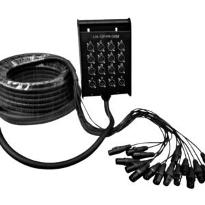 LN-12F4M-30M MEDUSA 16 CANALES (12 JACK XLR/4 PLUG XLR) 30M