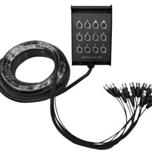 L&N-ACOUSTICS LN-8159/12CH-15M MEDUSA 12 CANALES (8 JACK XLR/4 PLUG XLR) 15M