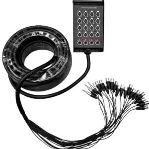 L&N-ACOUSTICS LN-8157/20CH-30M MEDUSA 20 CANALES (16 JACK XLR/4 JACKS 6.35MM) 30M