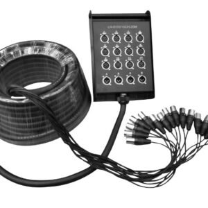 L&N-ACOUSTICS  LN-8157/16CH-20M MEDUSA 16 CANALES (12 JACK XLR/4 JACKS 6.35MM) 20M
