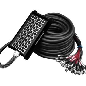 SOUNDKING AH121/30M CABLE MEDUSA 24CAN XLR(F)+8AUX. XLR(M) AUX.30M