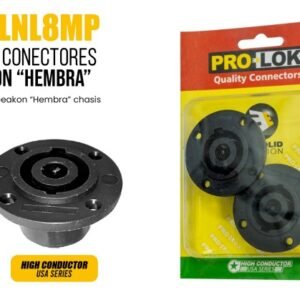 SET DE CONECTORES SPEAKON HEMBRA - CONECTOR HEMBRA CHASIS DE 8 POLOS