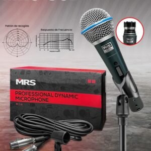 MRS-85B MICROFONO VOCAL DE MANO DINAMICO CARDIOIDE