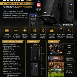 Electro-Voice Everse 12 – Altavoz PA a Batería
