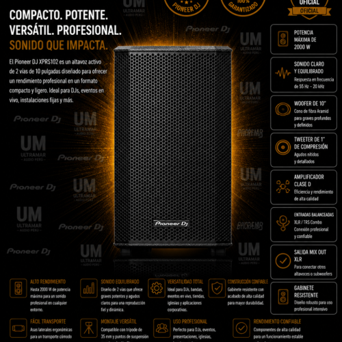 PIONEER XPRS102 Altavoz Activo de 10"