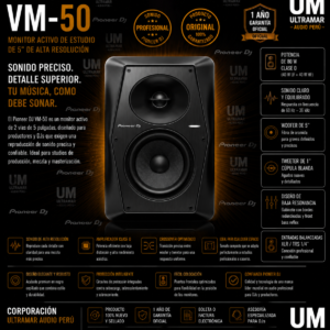 PIONEER VM-50 Monitor activo de 5”