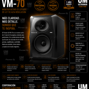 PIONEER VM-70 Monitor activo de 6.5”