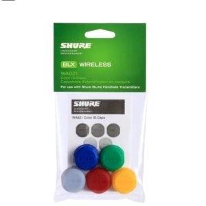 SHURE WA621 Tapas identificadoras de colores para transmisores inalámbricos de mano PG, SM y Beta