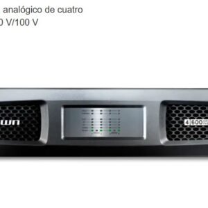 CROWN DCi 4x600 Amplificador de potencia analógico de cuatro canales, 600 W a 4 Ω, 70 V/100 V