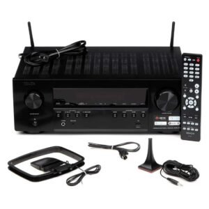 Denon AVR-S770H Receptor de cine en casa de 7.2 canales con Wi-Fi, HEOS, Spotify, Tidal, 8K, AirPlay 2, Bluetooth, Amazon Alexa, 75W RMS por canal