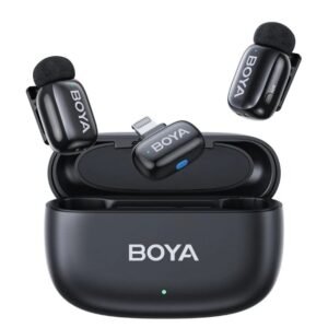 Boya Mini-15 Micrófono 5g Cancelación Ruido Con Ia Lightning100m 48khz Negro