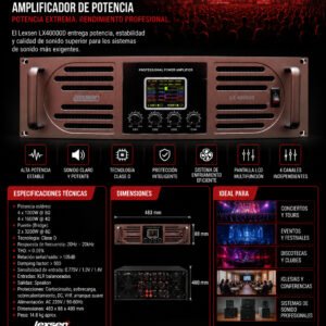 LEXSEN LX40000D AMPLIFICADOR DE POTENCIA