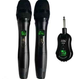 SOUNDKING W98R-TH SISTEMA DE MICRÓFONO INALAMBRICO DE ALTA FIDELIDAD UHF MANUAL DUAL C/ RECEPTOR PORTATIL C/ PLUG 6.3MM