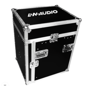 L&N-AUDIO LN-11M12UCT RACK INCLINADO PARA MEZCLADORA P/POWERS 11U / RACK VERTICAL 12U CON MESA LATERAL Y RUEDAS