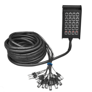 SOUNDKING  AH204/20M MEDUSA 20 VIAS (16 JACK XLR + 4 JACK STEREO 6.35MM) 20M CON FUNDA
