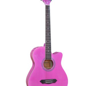 HISPANOS HSP-SK4011C/PNK Guitarra acústica 40″ con corte rosado