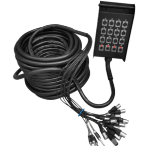 SOUNDKING  AH203/30M MEDUSA 16 VIAS (12 JACK XLR + 4 JACK STEREO 6.35MM) 30M CON FUNDA