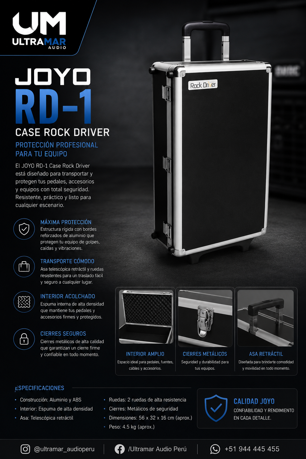 JOYO RD-1 Case Rock driver - Imagen 3