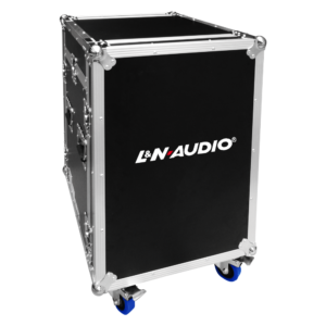 L&N AUDIO LN-ME12UW RACK INCLINADO PARA MEZCLADORA 10U / RACK VERTICAL 12U CON RUEDAS P/CONSOLAS Y POWERS
