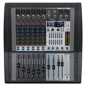 POTTENZA PZ-LS6-PRO CONSOLA DE AUDIO AMPLIFICADA DE 6 CANALES 7 BANDAS