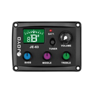 JOYO JE-63 Ecualizador + afinador 3 bandas para ukelele