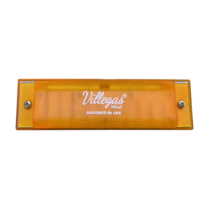 VGS-H10/OR VILLEGAS ARMONICA NARANJA 10 AGUJEROS/DOBLE FILA C/PROTECTOR ABS
