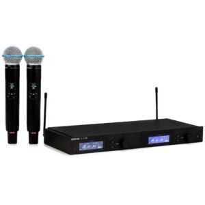 SHURE SLXD24D/B58 Sistema de micrófono de mano dual inalámbrico digital Banda L55 (646 – 690 MHz)