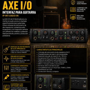 IK MULTIMEDIA IP-INT-AXEIO-IN INTERFAZ PARA GUITARRA