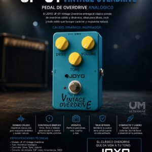 JOYO JF-01 Pedalera de Efectos VINTAGE OVERDRIVE