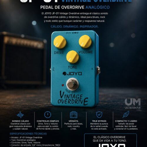 JOYO JF-01 Pedalera de Efectos VINTAGE OVERDRIVE