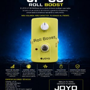 JOYO JF-38 ROLL BOOST Pedal de Efecto