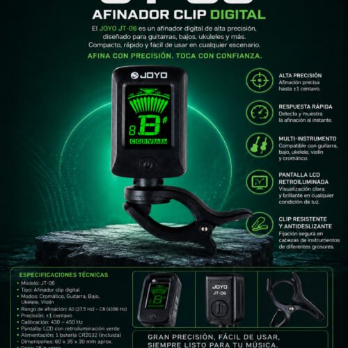JOYO JT-06 Afinador Cromático
