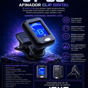 JOYO JT-09 Afinador de Guitarra