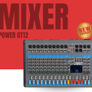MACKENZIE | GT-12| CONSOLA ANALOGA CON POWER DE 12 CANALES