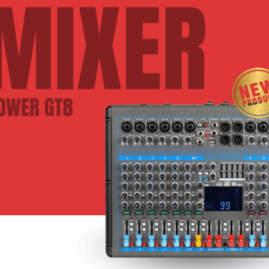 MACKENZIE |GT-8|CONSOLA ANALOGA CON POWER DE 8 CANALES