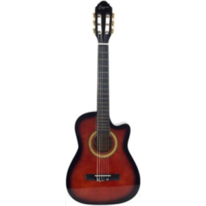 Casares NBCG821C WRB – Guitarra acústica para principiantes con corte (19 TRASTES)