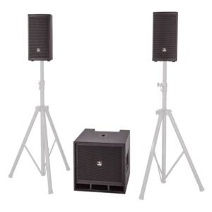 PROEL LT812A SISTEMA ACTIVO SAT HF: 1″+ LF: 8″ PEAK SUBWOOFER 12″ 1600W