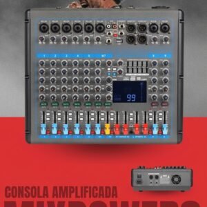 MACKENZIE MIXPOWER 8 Consola Amplificada de 9 canales