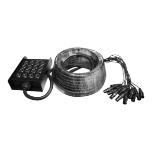 L&N-ACOUSTICS  LN-8159B-20M MEDUSA 16 CANALES (12 JACK XLR + 4 PLUG XLR) 20 M