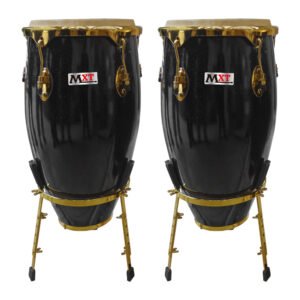 MXT-FTB115 SET DE CONGA NEGRO (11 3/4″+12 1/2″+PEDES)