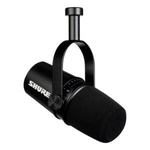 Shure MV7X Micrófono de Transmisión Dinámica para Podcast – Negro