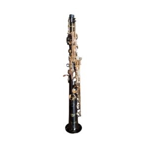 VILLEGAS   VGS-SSP-BK/NQ SAXO SOPRANO NEGRO C/LLAVES DORADAS