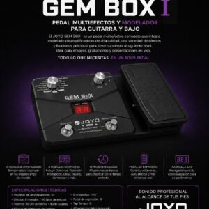 JOYO  GEM-BOX-I Procesador multiefecto para guitarra GEM BOX