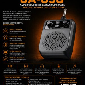JOYO JA-05G PLUG AND PLAY Amplificador Portátil de Guitarra Electrica